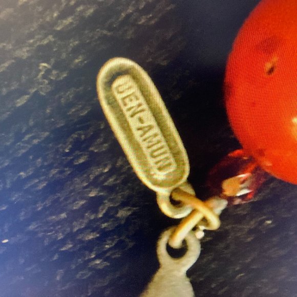 vintage authentic ben amun red graduated ball bead strand necklace - Picture 6 of 7